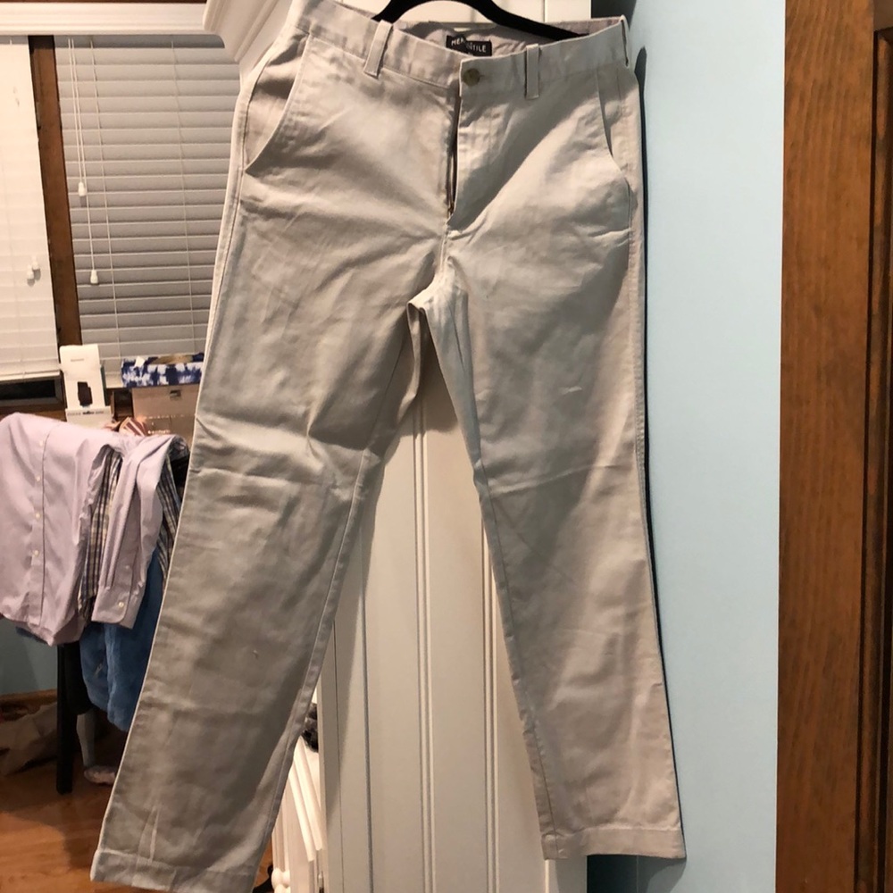 Jcrew Mercantile Athletic Fit Khakis
